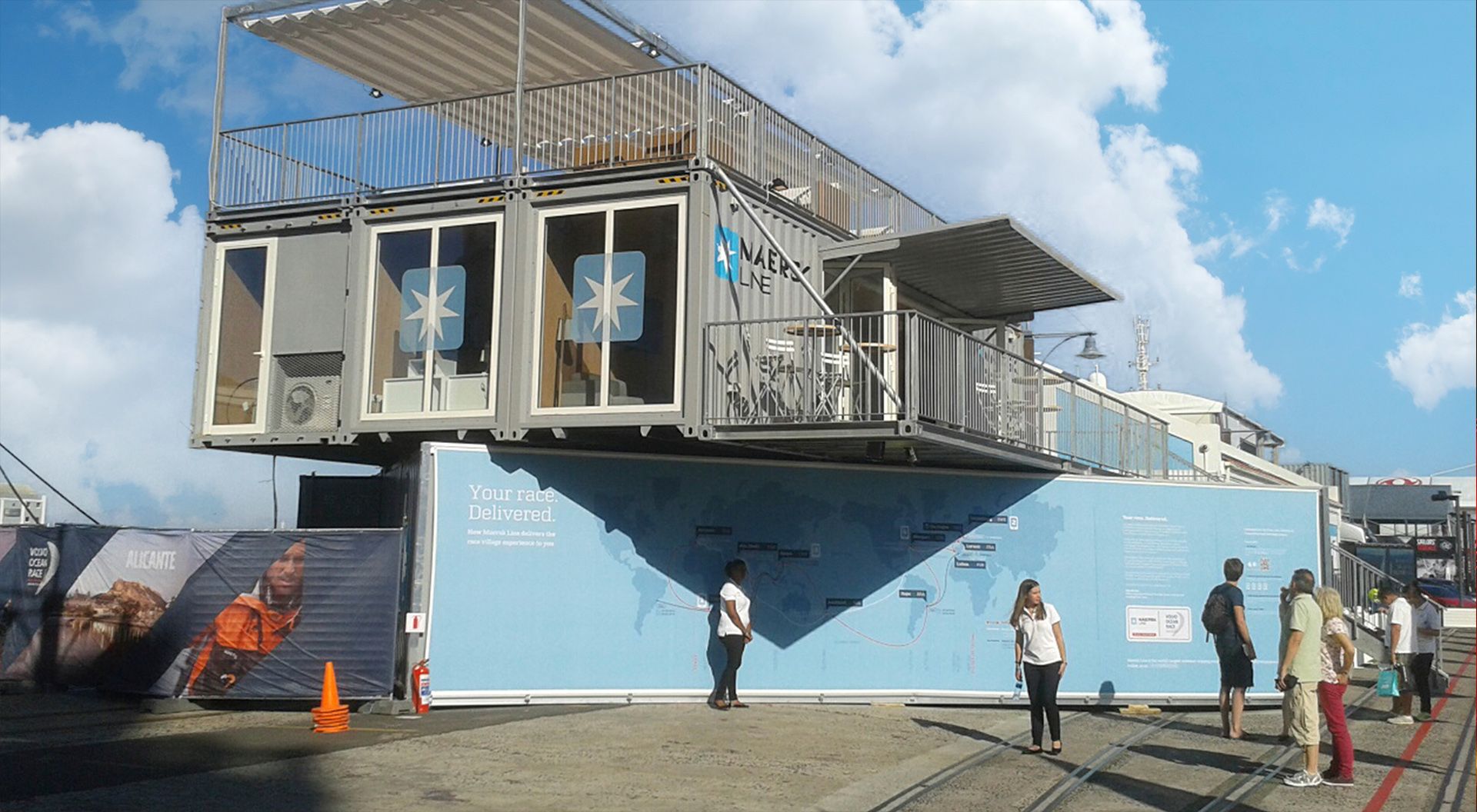Maersk Racing Pavilion MFC Concepts container conversion
